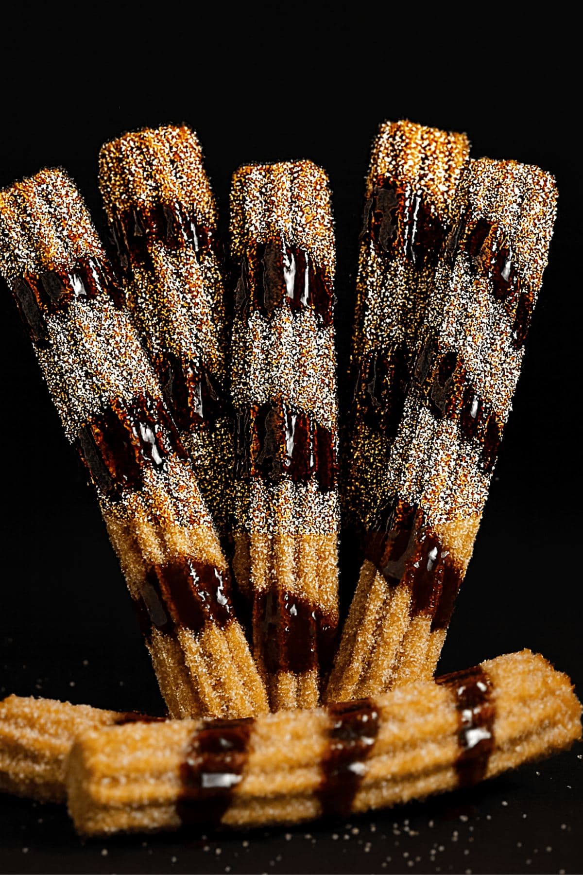 Churros drizzled with Mexican chocolate