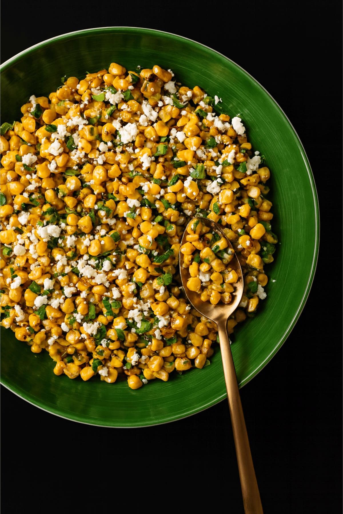 Esquite: charred corn with chile aioli, lime, Tajín and cotija cheese